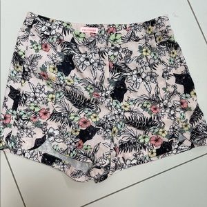 Black Cat Hawaiian shorts